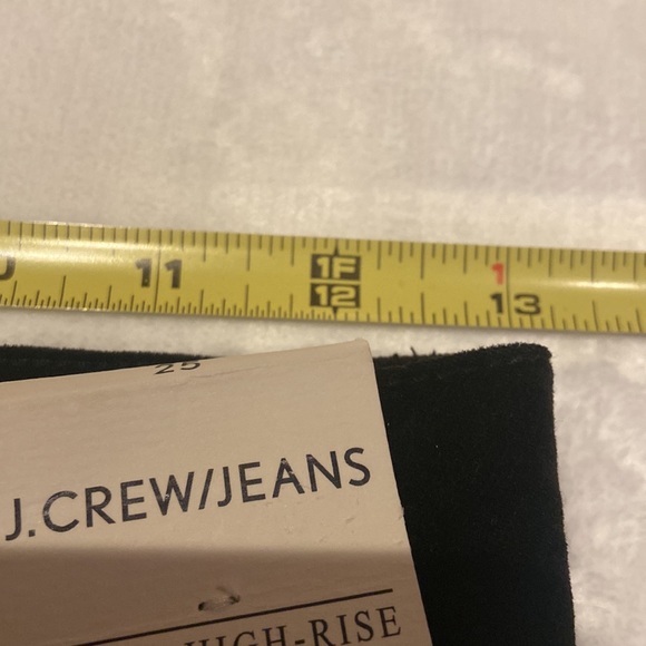 NWT J. Crew Jeans Size 25 9” High Rise Toothpick Black Pants MSRP $110 - Picture 5 of 10